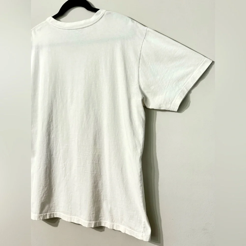 Gucci T shirt Authentic Classic GG Oval Logo Off White Short Sleeve Size L Used!